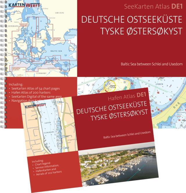 Zeekaart Atlas DE1: Deutsche Ostseeküste, Watersport en Boten, Navigatiemiddelen en Scheepselektronica, Ophalen of Verzenden