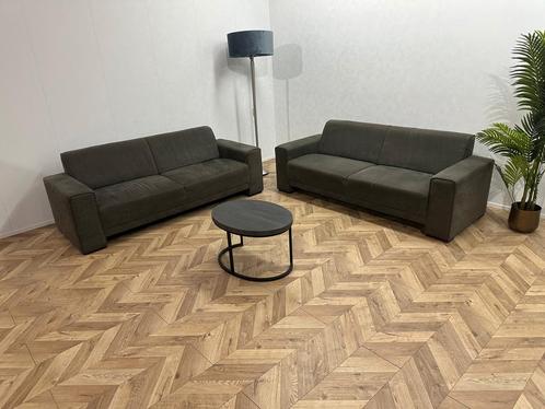 Antraciet Banken Set ~ Nieuwstaat, Huis en Inrichting, Banken | Bankstellen, Ophalen of Verzenden