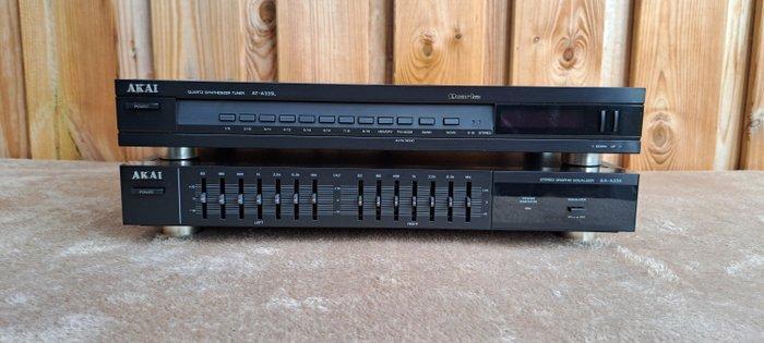 Akai - AT-A335L Tuner / EA-A335 Equalizer, Audio, Tv en Foto, Radio's