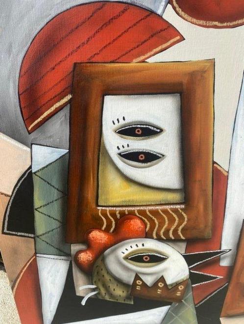 Skepa (XX) - Discussion de comptoir, Antiek en Kunst, Kunst | Schilderijen | Modern