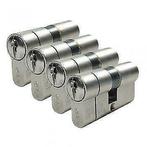 4 gelijksluitende cilinders skg*** 60 mm 12 nummer sleutels, Nieuw, Koper of Messing, Slot, Verzenden
