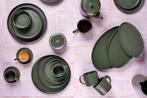 Tweedekans | SCANDI Compleet Servies - 36 stuks - Olijf, Huis en Inrichting, Keuken | Servies, Ophalen of Verzenden, Zo goed als nieuw