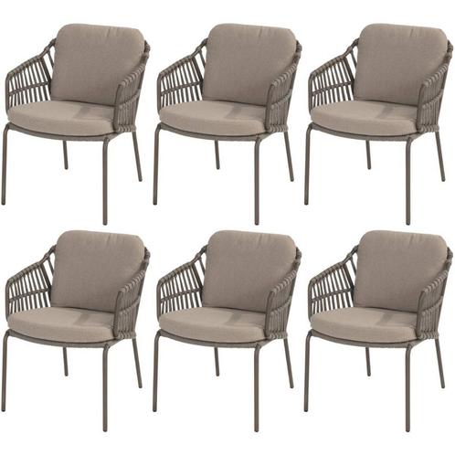 Capalbio dining tuinstoel terre 4 Seasons Outdoor set van 6, Tuin en Terras, Tuinstoelen, Nieuw, Ophalen of Verzenden
