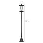 TRUUSK Zonne Straatlantaarn LED, IP44, ABS, 17B X 17T X 127H, Verzenden, Nieuw