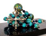 Turquoise - Charoïte - Halsketting - Spectre - Vajra van het, Antiek en Kunst