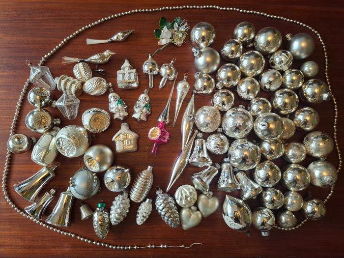 Kerstboomversiering (82) - Glas - Antieke en vintage kerst, Diversen, Kerst