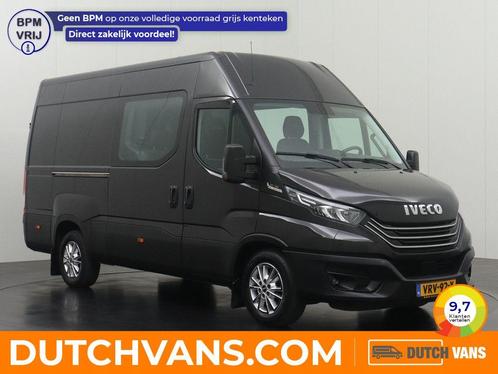 Iveco Daily Dubbele-cabine 35S18HV | zwart, Auto's, Bestelauto's, Lease, Automaat, BTW verrekenbaar, Diesel, Zwart, Iveco, Euro 6