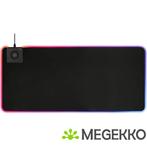 Deltaco GAM-092 RGB Gaming Muismat Zwart, Verzenden, Nieuw, Deltaco