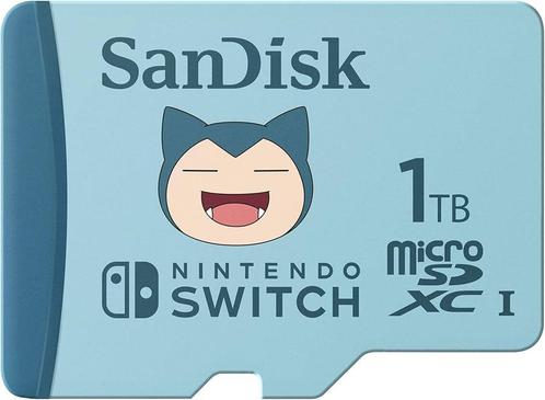SanDisk Pokémon MicroSDXC for Nintendo Switch Snorlax-1TB, Computers en Software, Harde schijven, Nieuw, Ophalen of Verzenden