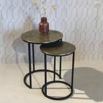 Cast Iron Beau Gold set of 2-13438, Huis en Inrichting, Tafels | Sidetables, Ophalen of Verzenden, Nieuw