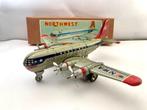 Hadson - Blikken speelgoed - Northwest Airlines Plane,, Antiek en Kunst