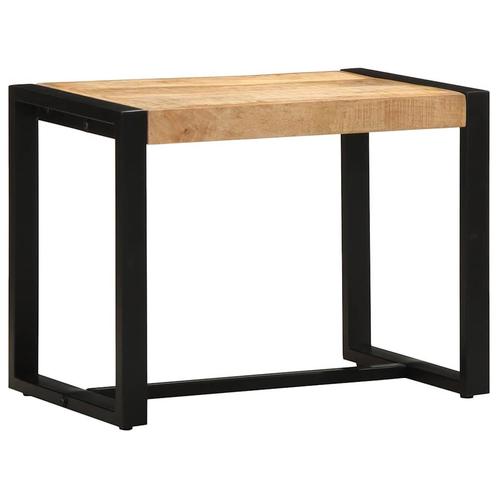 vidaXL Bank 60x35x45 cm massief ruw hout mango, Huis en Inrichting, Banken | Voetenbanken en Poefen, Nieuw, Verzenden