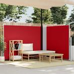 vidaXL Windscherm uittrekbaar 140x1000 cm rood, Verzenden, Nieuw