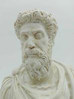 sculptuur, Marco Aurelio - 31 cm - marmerstof