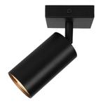 Enkele plafondspot | vierkante plaat | Zwart | GU10 fitting, Nieuw, Ophalen of Verzenden, Industrieel, Led