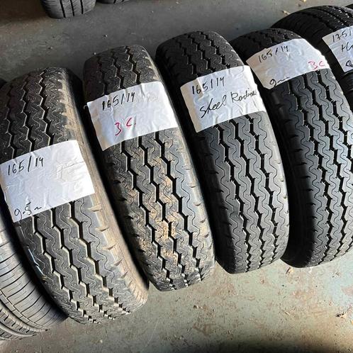 4 x Steel Radial 165-80-14 C Zomerbanden 9,5mm, Auto-onderdelen, Banden en Velgen, 14 inch, Zomerbanden, 165 mm, Bestelwagen, Gebruikt