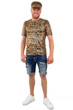 Fout T-shirt panterprint, Verzenden, Nieuw, Feestartikel