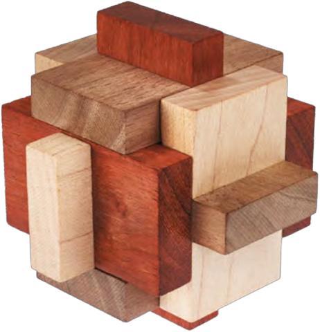 Eureka 3D VIP - Lock-block Burr (level 2) | Eureka - Puzzels, Hobby en Vrije tijd, Denksport en Puzzels, Nieuw, Verzenden