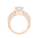 Zonder Minimumprijs - Ring - 14 karaat Roségoud - 2.96ct., Nieuw