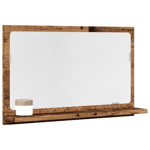 vidaXL Badkamerspiegelkast 60x11x37 cm bewerkt hout oud, Huis en Inrichting, Tafels | Kaptafels, Nieuw, Verzenden