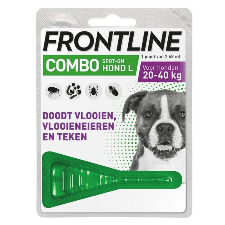 Frontline Combo Hond L 20-40kg Vlooien- en Tekenbehandeling, Sport en Fitness, Gezondheidsproducten en Wellness, Nieuw, Verzenden