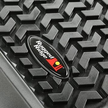 Rugged Ridge Floor Liner Front/Rear/Cargo Black 1976-1995 beschikbaar voor biedingen