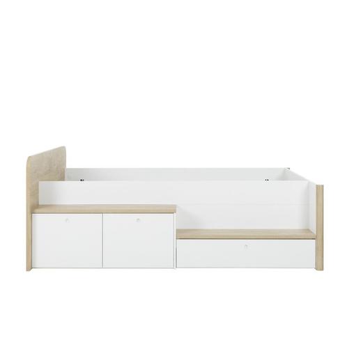 MATIS - Kajuitbed - tienerbed - 90x200cm - hout - eiken wit, Antiek en Kunst, Kunst | Schilderijen | Modern, Ophalen of Verzenden