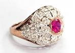 Zonder Minimumprijs - Ring - 18 karaat Roségoud, Witgoud -, Sieraden, Tassen en Uiterlijk, Ringen, Nieuw