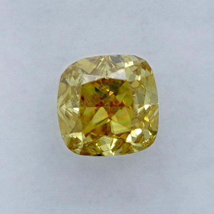 1 pcs Diamant (Natuurlijk gekleurd) - 0.25 ct - Cushion -, Sieraden, Tassen en Uiterlijk, Edelstenen