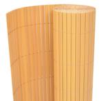 vidaXL Tuinafscheiding dubbelzijdig 90x300 cm PVC geel, Tuin en Terras, Verzenden, Nieuw, Kunststof, Minder dan 1 meter