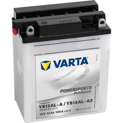 Varta Powersports Freshpack YB12AL-A2 accu | 512 013 012 |, Auto-onderdelen, Accu's en Toebehoren, Ophalen of Verzenden