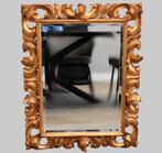 Italiaanse verguld houten gestoken antieke spiegel, Antiek en Kunst, Antiek | Spiegels, 50 tot 100 cm, Minder dan 100 cm, Rechthoekig