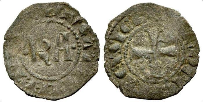 . (652) Italië, Messina, Karel I van Anjou, 1266-1285 Denaro, Postzegels en Munten, Munten | Europa | Niet-Euromunten