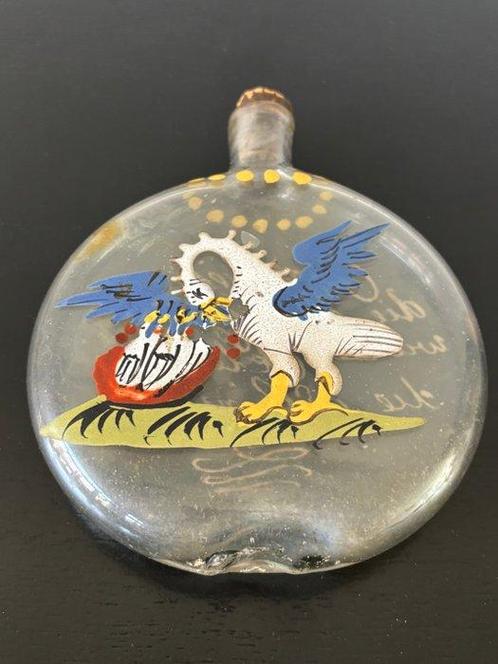 Glasmanifaktur Schorborn - J. Fleischhauer - Fles - Glas -, Antiek en Kunst, Antiek | Glas en Kristal
