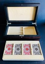 Speelkaarten - Hermes - scatola in legno con 4 mazzi di