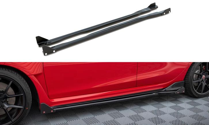 Zijskirts V.1 met Canards Honda Civic Type-R Maxton Glans, Auto-onderdelen, Carrosserie en Plaatwerk, Ophalen of Verzenden