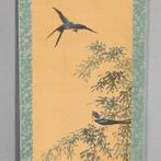 Wilgen en zwaluwen Hangende scroll - Baiitsu Yamamoto -