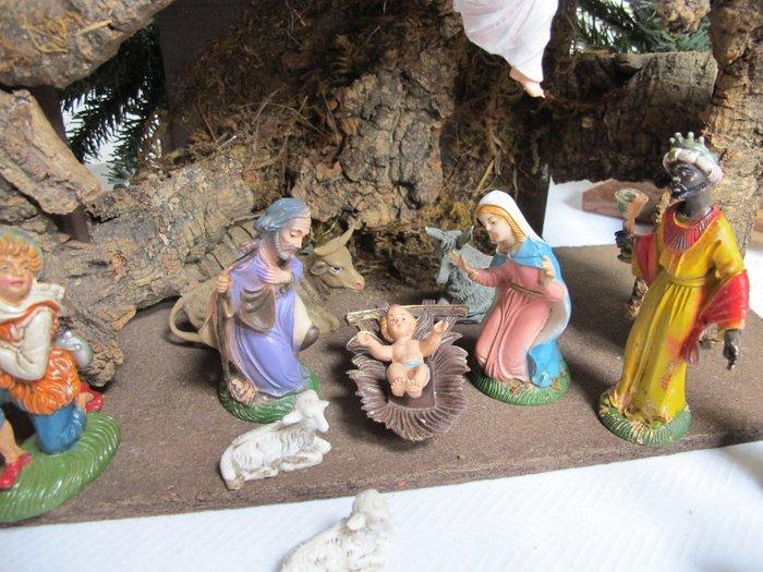Kerststal (11) - Vintage Italiaanse kerststal 11 stuks, Diversen, Kerst