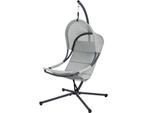 Siena Garden Lagoma Hangstoel Staal/Ranotex®-weefsel - Grijs, Ophalen of Verzenden, Nieuw