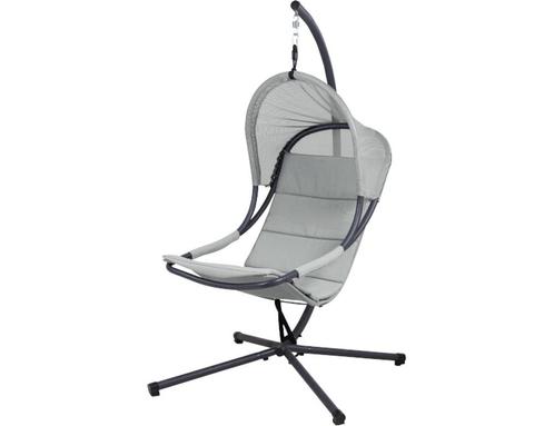 Siena Garden Lagoma Hangstoel Staal/Ranotex®-weefsel - Grijs, Tuin en Terras, Tuinsets en Loungesets, Ophalen of Verzenden
