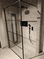 Inloopdouche 120cm mat zwart frame - 28 PKW, Ophalen, Nieuw, Glas, Douche