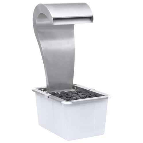 Tuinwaterval RVS LED - Retourdeal - Sfeervolle Tuin - 35%, Tuin en Terras, Waterpartijen en Fonteinen, Nieuw, Rvs, Waterval, Ophalen of Verzenden