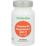 Vitortho Vitamine K2 Menachinon 7 60 vegacapsules, Diversen, Nieuw, Verzenden