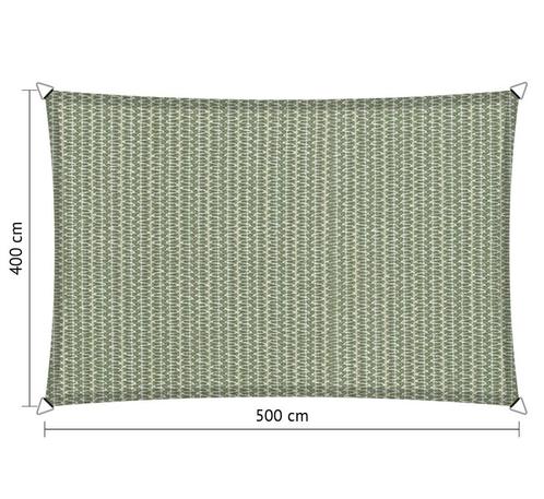 Schaduwdoek 4x5 rechthoek Moonstone green, Tuin en Terras, Schaduwdoeken, Nieuw, Ophalen of Verzenden