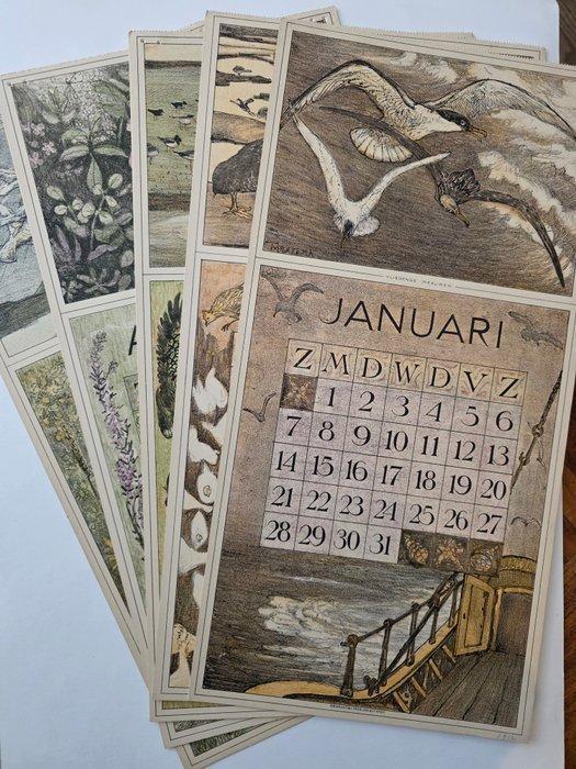 Theo van Hoytema - Kalender voor het jaar 1912 - 1911, Antiek en Kunst, Antiek | Boeken en Bijbels