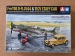 Tamiya 25213 Focke-Wulf Fw190 D-9 JV44 & Citroen 11CV Staff, Verzenden, Nieuw