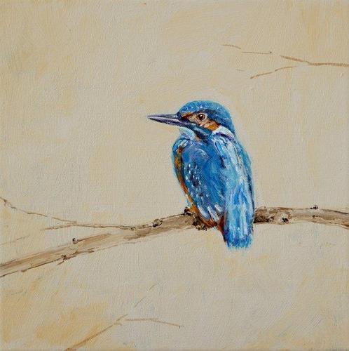 Matthieu van Riel - Kingfisher, Antiek en Kunst, Kunst | Schilderijen | Modern