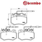 BREMBO Remblokken set PEUGEOT 205 1.9 CTI voorzijde, Auto-onderdelen, Verzenden, Nieuw