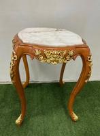 Tafel - Prachtige antieke Franse barok zijtafel met marmeren