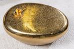 Salontafel steen 75cm hammer hamerslag effect goud - 44852, Huis en Inrichting, Tafels | Salontafels, Ophalen of Verzenden, Nieuw